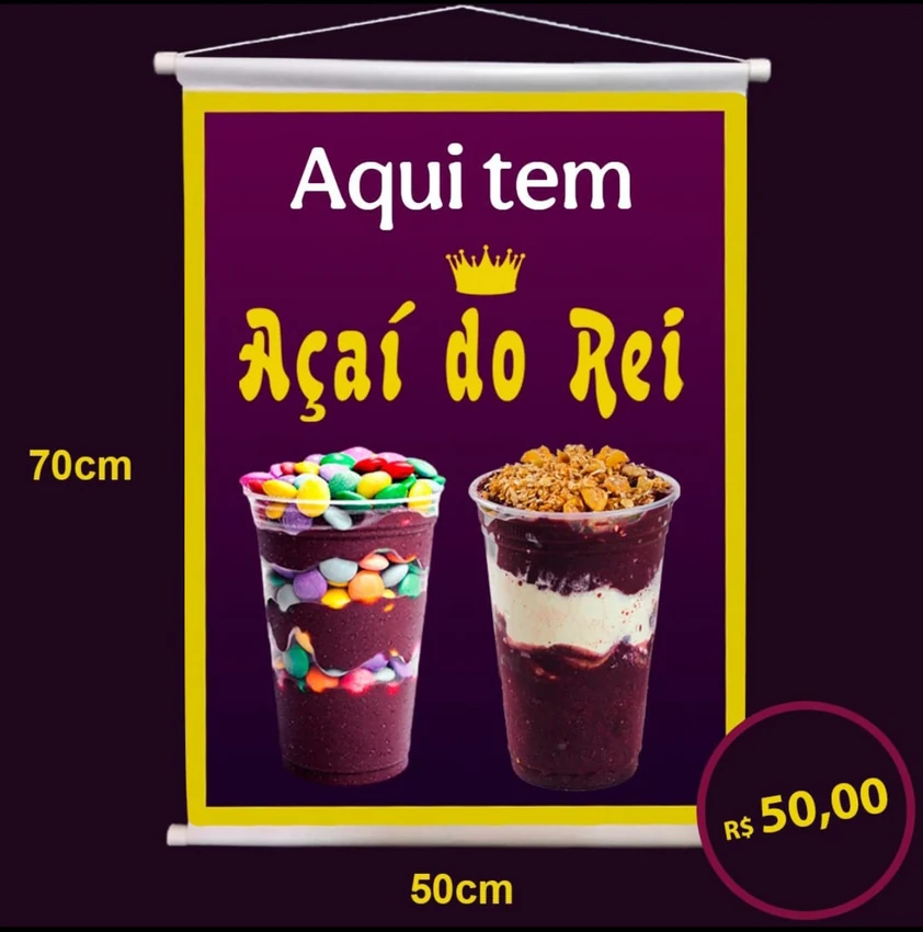 Banner Aqui tem Açaí do Rei
